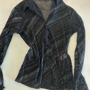 Dorothy Perkins Black and White Striped Button Down Shirt